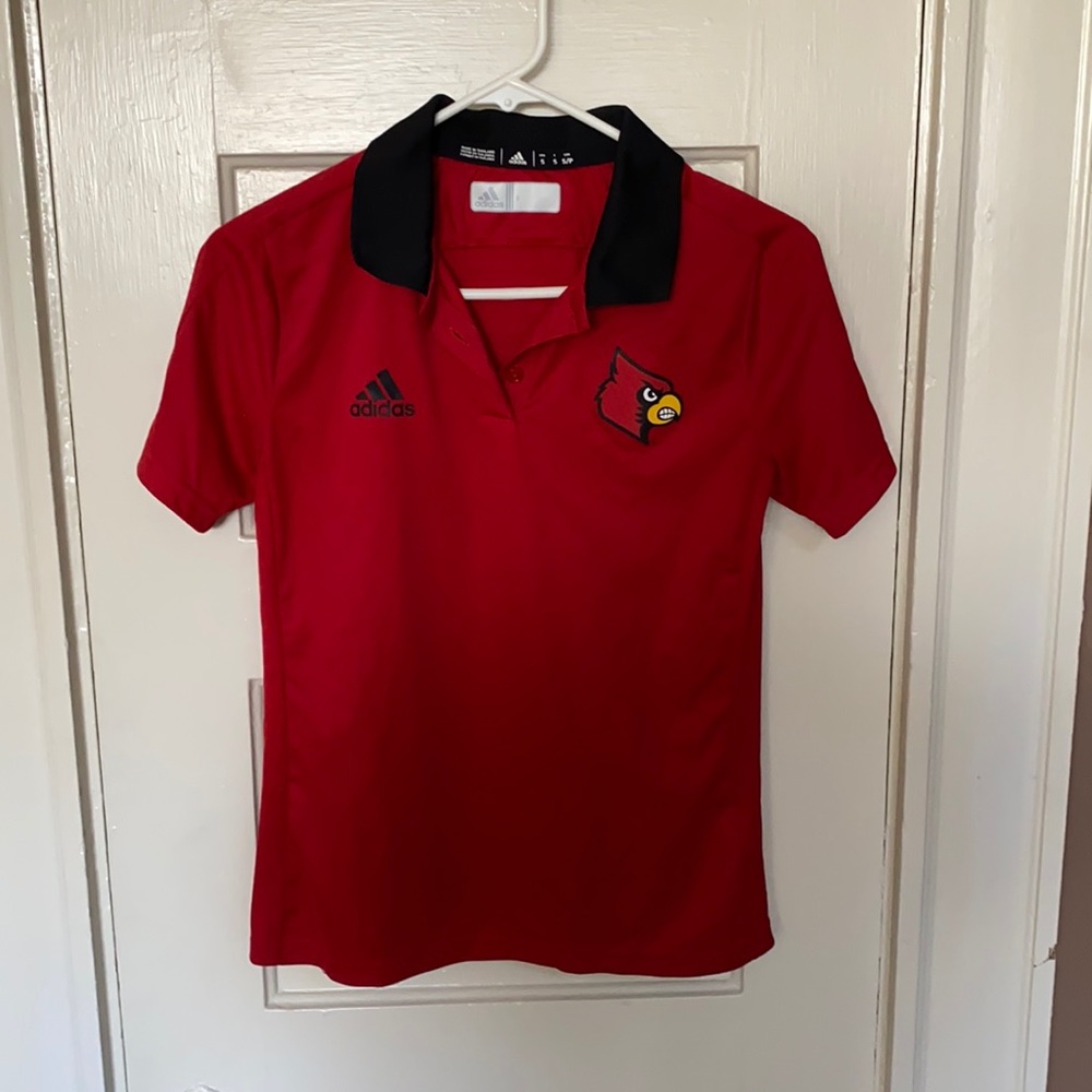 Adidas UofL polo shirt